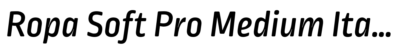 Ropa Soft Pro Medium Italic